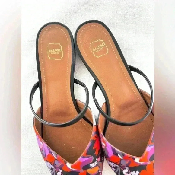 Malone Souliers Floral Mule Flats - Picture 6 of 7